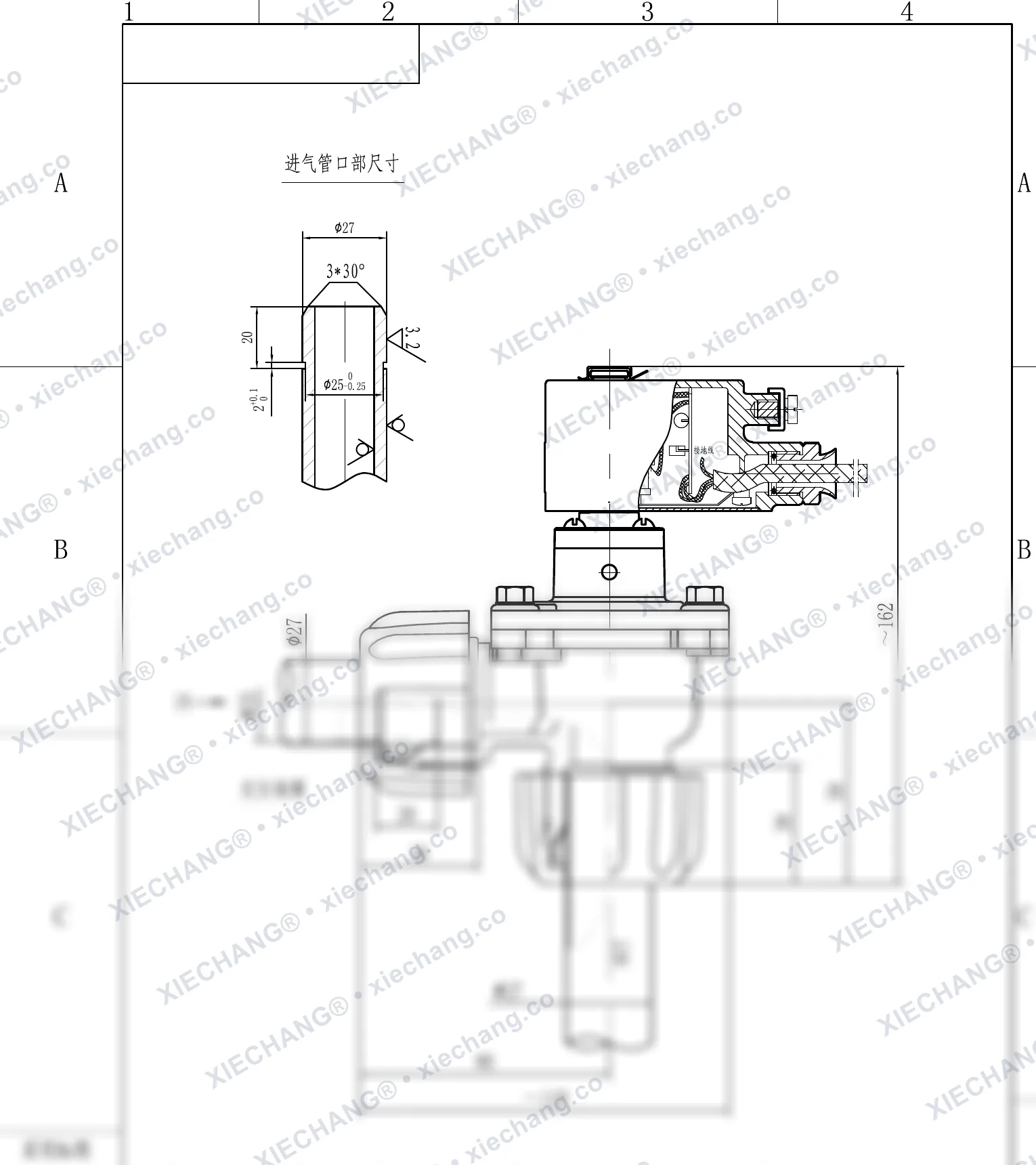 DCF-F-ZM-20 · 3/4" · katup pulse explosion-proof tipe siku ulir luar — Gambar pemasangan