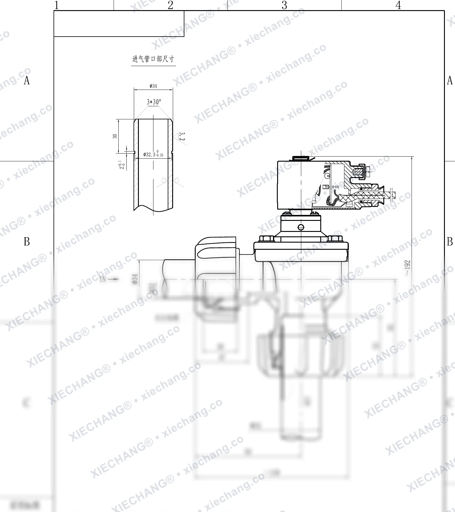 DCF-F-ZM-25 · 1" · katup pulse explosion-proof tipe siku ulir luar — Gambar pemasangan