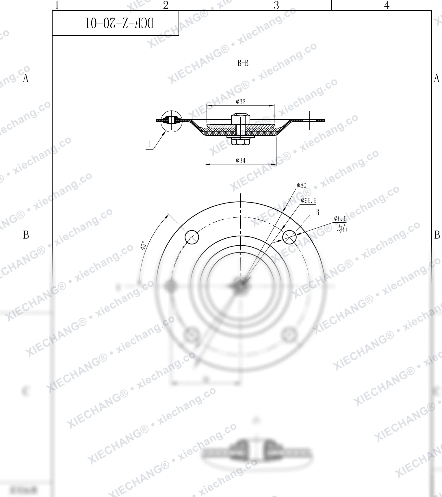 DCF-Z-20-01 · DN20 — Gambar perakitan