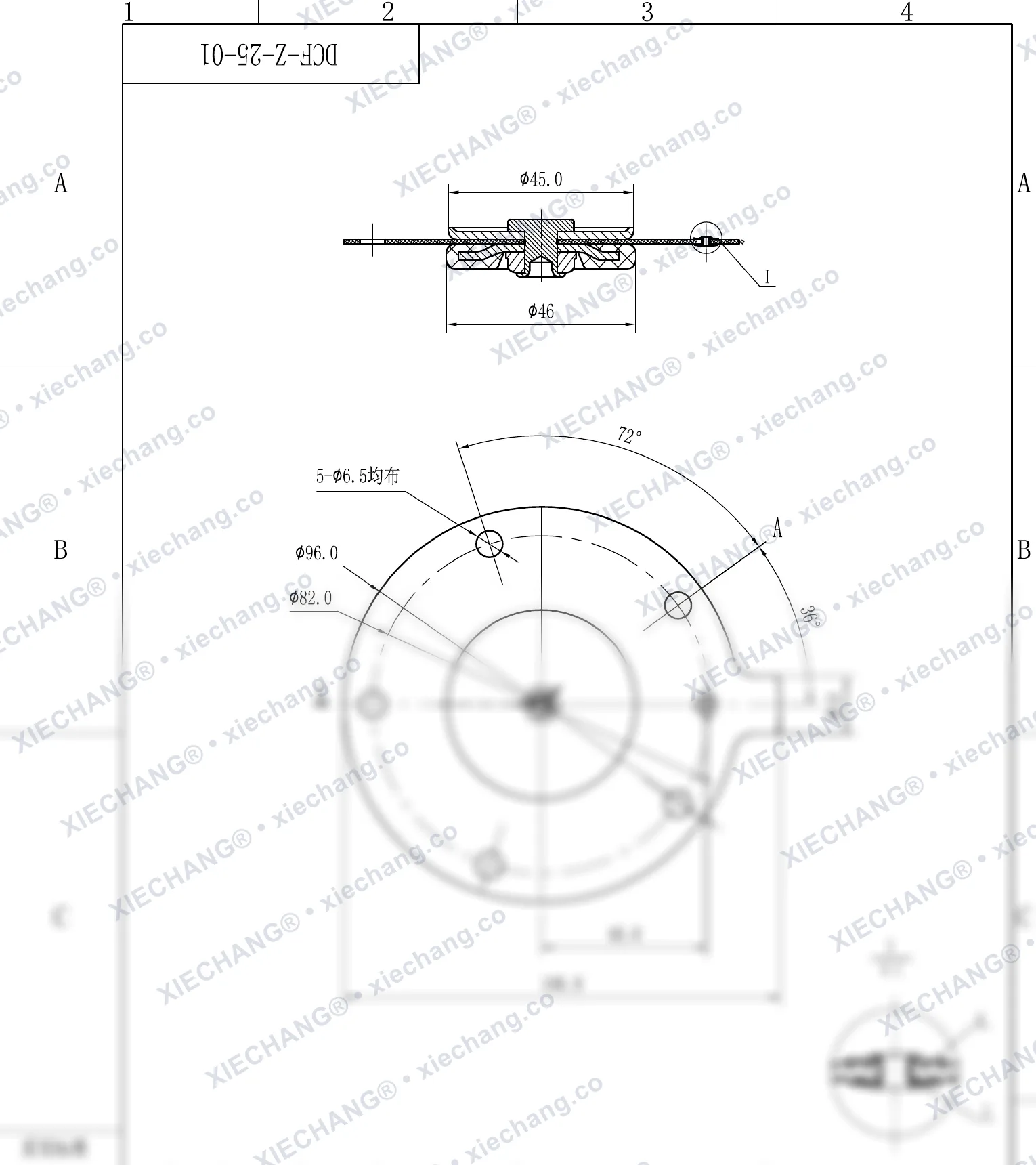 DCF-Z-25-01 · DN25 — Gambar perakitan