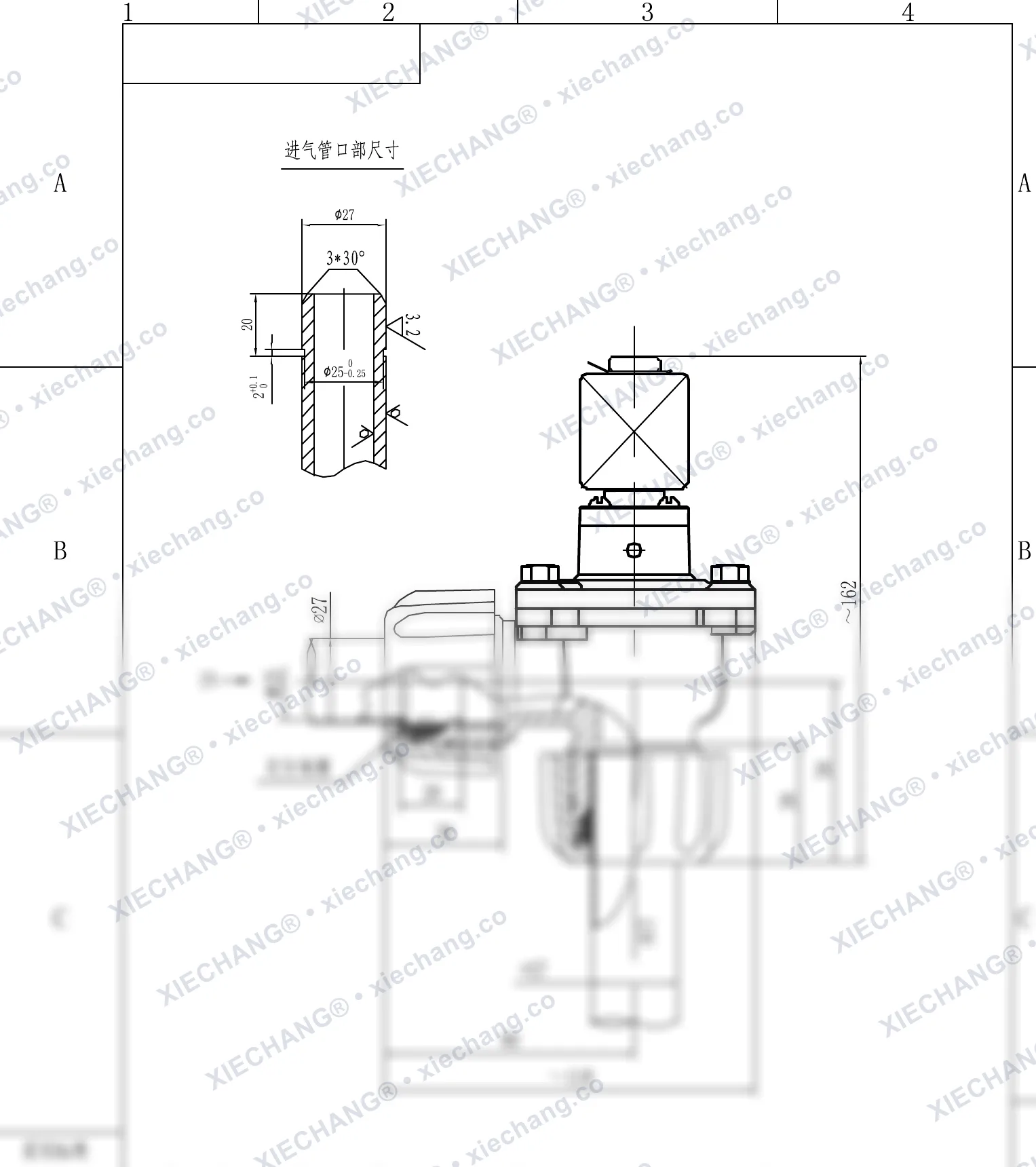 DCF-ZM-20 · 3/4" · katup pulse tipe siku ulir luar — Gambar pemasangan
