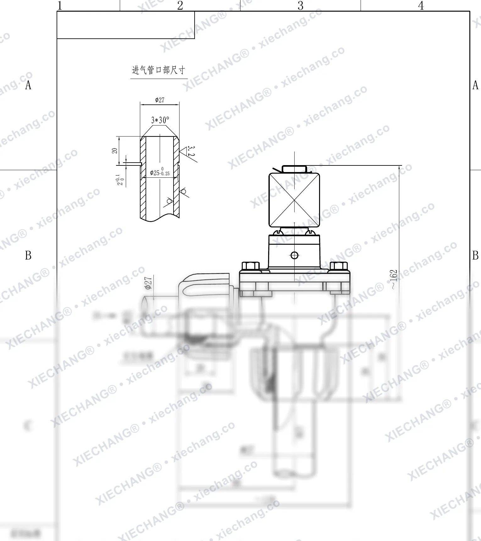 DCF-ZM-20 · 3/4" · katup pulse tipe siku ulir luar — Gambar pemasangan