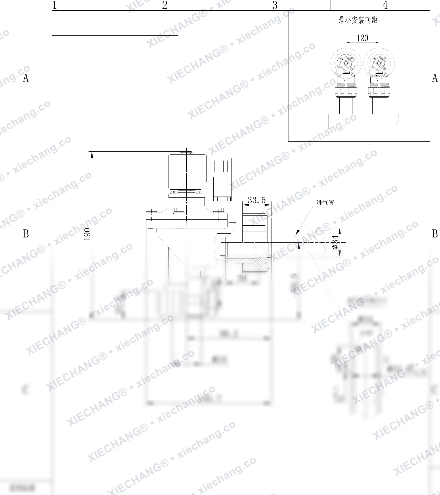 DCF-ZM-25-C · 1" · katup pulse ulir luar — Gambar pemasangan