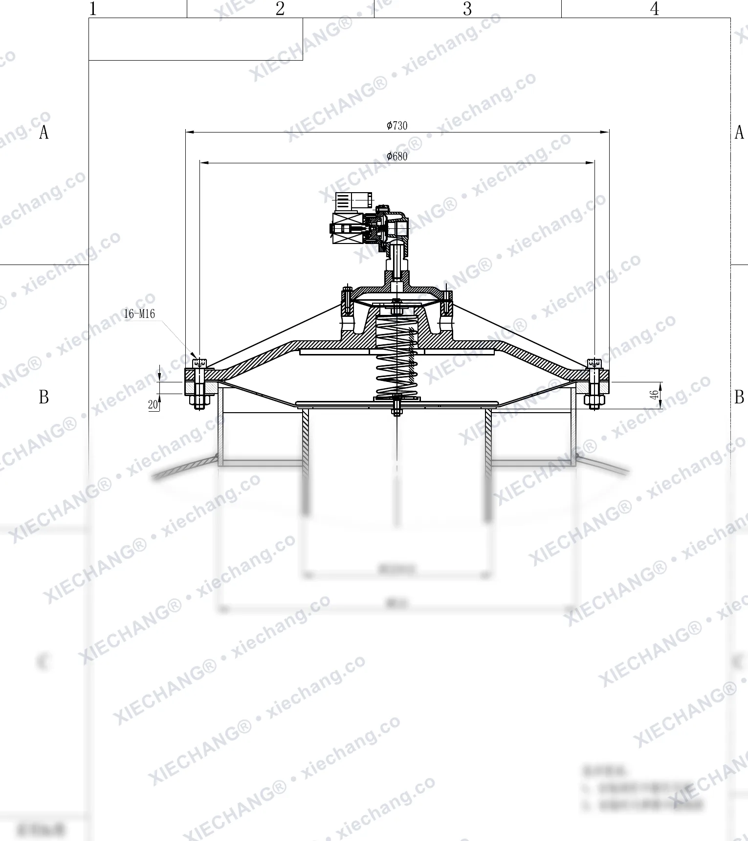DMY-III-300C · 12 inci · katup pulse tekanan rendah tipe benam (immersed) — Gambar pemasangan