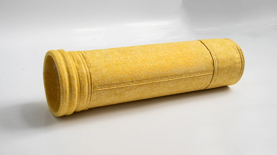 Kantong filter PI / PTFE suhu tinggi untuk gas buang korosif