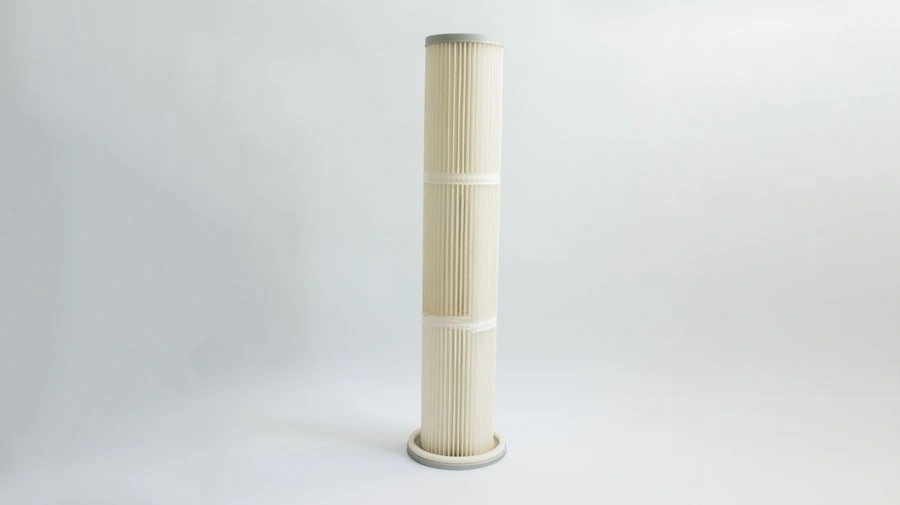 Cartridge pleated baghouse terpasang pada sistem dust collector