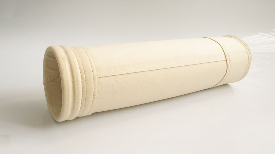 Kantong filter PPS / PTFE suhu tinggi untuk gas buang korosif